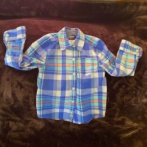 Toddler Boy Plaid Button Up